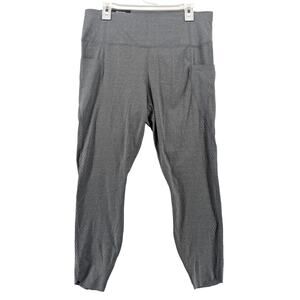 Members Mark Leggings‎ XXL Gray Perforated Everyday Ankle Performance Casual Gym